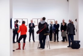 © 2018 k.enderlein FOTOGRAFIE, Felix Krämer (4. von links), Generaldirektor Museum Kunstpalast bei der Vorstellung der Ausstellung am 08.03.2018